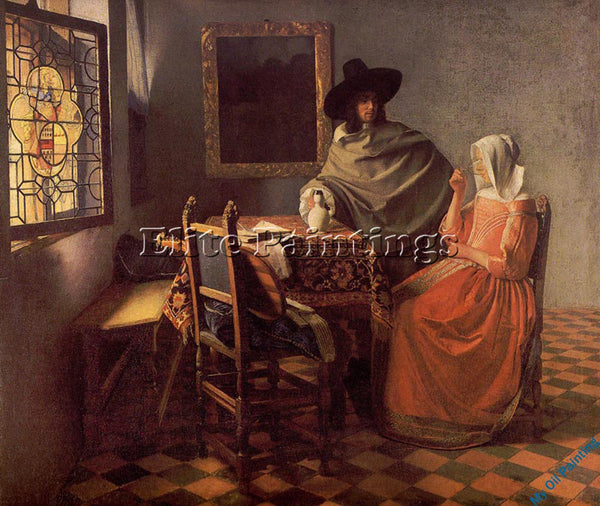 VERMEER VERM10 ARTIST PAINTING REPRODUCTION HANDMADE OIL CANVAS REPRO WALL  DECO
