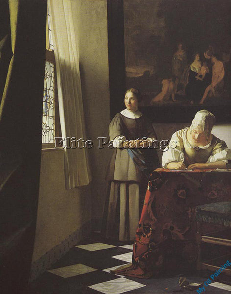 VERMEER VERM32 ARTIST PAINTING REPRODUCTION HANDMADE OIL CANVAS REPRO WALL  DECO