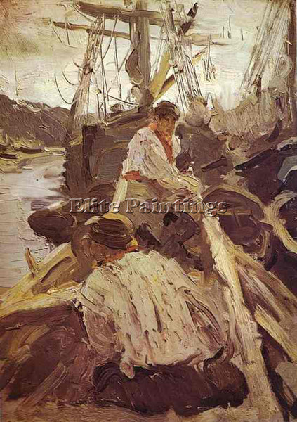 VALENTIN SEROV POMORS 1894 ARTIST PAINTING REPRODUCTION HANDMADE OIL CANVAS DECO