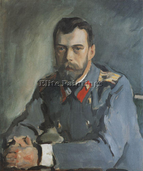 VALENTIN SEROV PORTRAIT OF EMPEROR NICHOLAS II 1900 ARTIST PAINTING REPRODUCTION