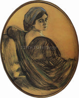 VALENTIN SEROV PORTRAIT OF HENRIETTA GIRSHMAN 1911 ARTIST PAINTING REPRODUCTION