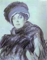 VALENTIN SEROV PORTRAIT OF IZABELLA GRUNBERG 1910 ARTIST PAINTING REPRODUCTION