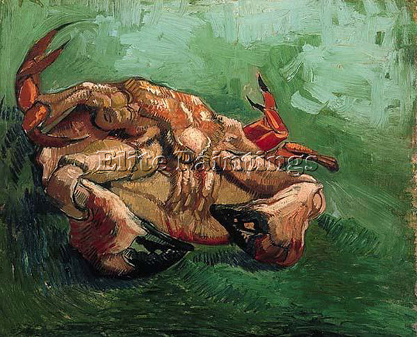 VAN GOGH CRAB ON ITS BACK ARTIST PAINTING REPRODUCTION HANDMADE OIL CANVAS REPRO