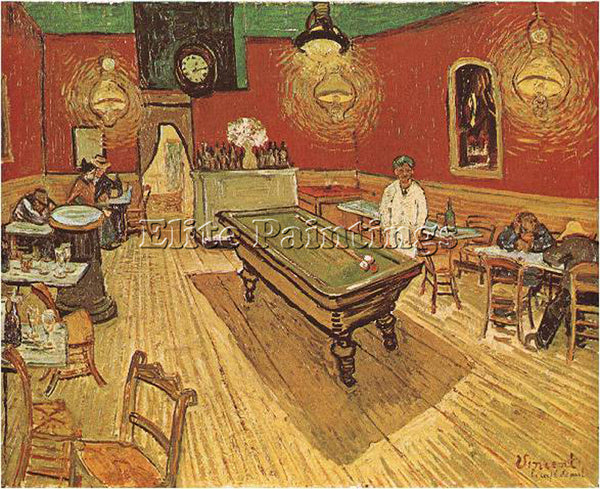 VAN GOGH THE NIGHT CAFE ARTIST PAINTING REPRODUCTION HANDMADE CANVAS REPRO WALL