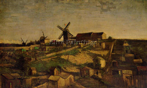 VINCENT VAN GOGH MONTMARTRE THE QUARRY AND WINDMILLS2 ARTIST PAINTING HANDMADE