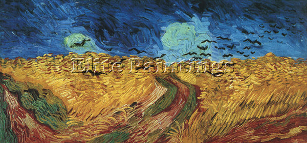 VINCENT VAN GOGH WHEATFIELD WITH CROWS ARTIST PAINTING REPRODUCTION HANDMADE OIL