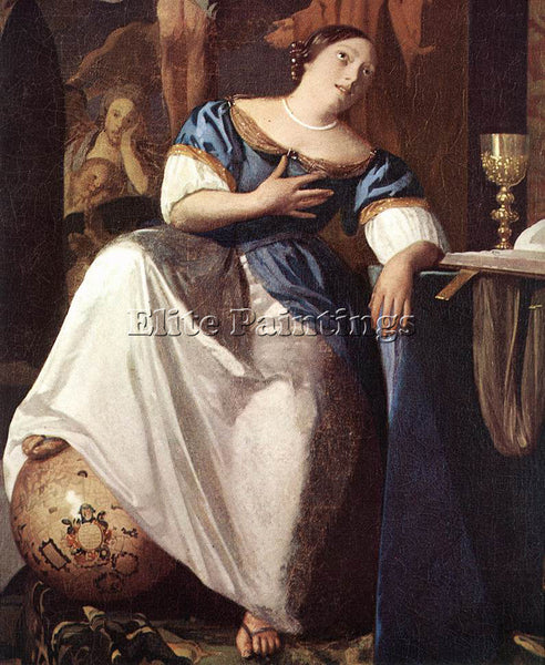 JOHANNES VERMEER THE ALLEGORY OF THE FAITH DETAIL1 ARTIST PAINTING REPRODUCTION