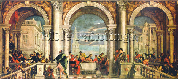 PAOLO VERONESE FEAST IN THE HOUSE OF LEVI ARTIST PAINTING REPRODUCTION HANDMADE