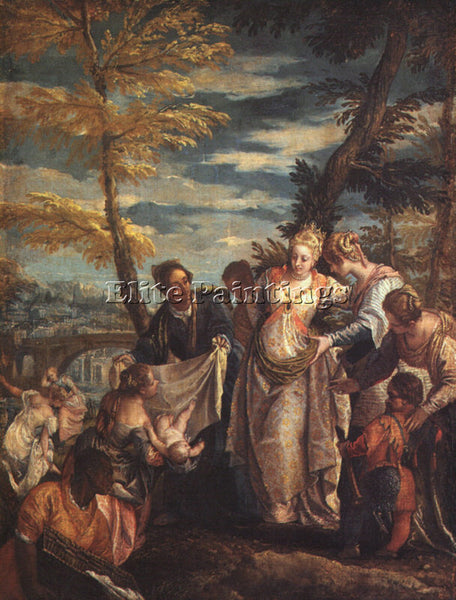 PAOLO VERONESE THE FINDING OF MOSES ARTIST PAINTING REPRODUCTION HANDMADE OIL
