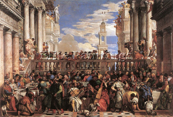 PAOLO VERONESE THE MARRIAGE AT CANA ARTIST PAINTING REPRODUCTION HANDMADE OIL