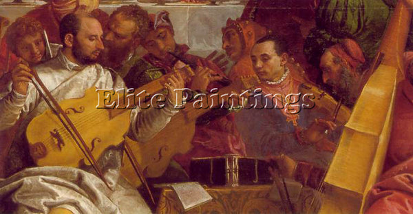 PAOLO VERONESE THE MARRIAGE AT CANA DETAIL2 ARTIST PAINTING HANDMADE OIL CANVAS