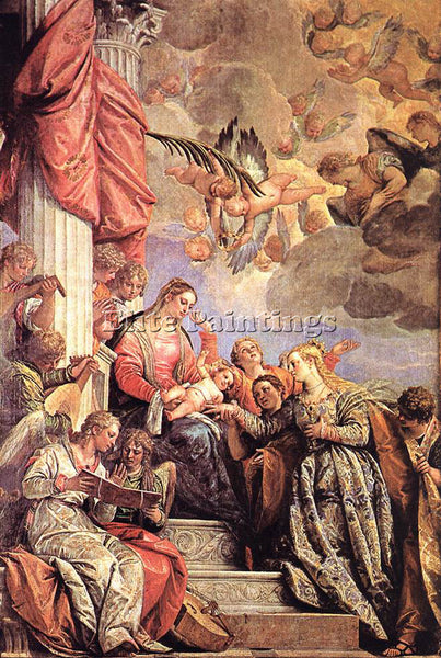 PAOLO VERONESE THE MARRIAGE OF ST CATHERINE ARTIST PAINTING HANDMADE OIL CANVAS