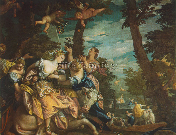 PAOLO VERONESE THE RAPE OF EUROPE ARTIST PAINTING REPRODUCTION HANDMADE OIL DECO