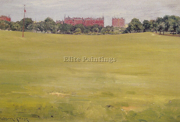 WILLIAM MERRITT CHASE VIEW FROM CENTRAL PARK ARTIST PAINTING HANDMADE OIL CANVAS