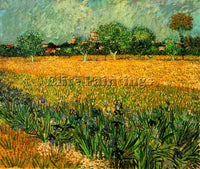 VAN GOGH VIEW OF ARLES WITH IRISES IN THE FOREGROUND ARTIST PAINTING HANDMADE