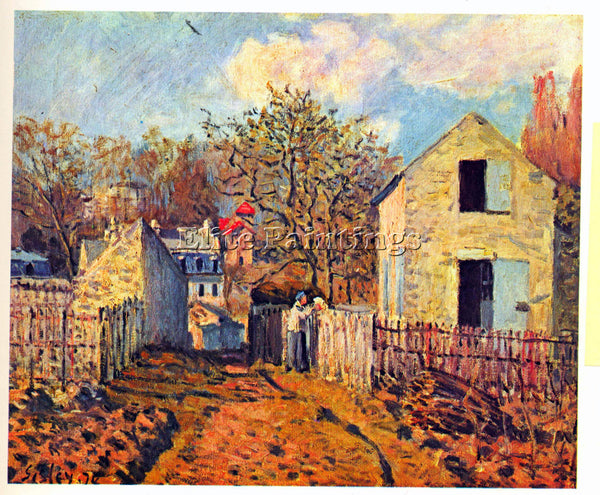 ALFRED SISLEY VILLAGE OF VOISINS NOW PART OF LOUVECIENNES  ARTIST PAINTING REPRO