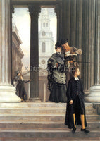 TISSOT VISITORS IN LONDON ARTIST PAINTING REPRODUCTION HANDMADE OIL CANVAS REPRO
