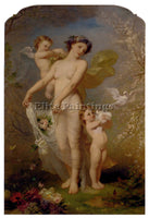 FRENCH VOILLEMOT ANDRE CHARLES ALLEGORY OF SPRING ARTIST PAINTING REPRODUCTION