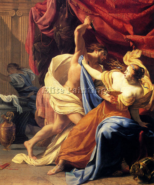 VOUET SIMON LUCRETIA AND TARQUIN ARTIST PAINTING REPRODUCTION HANDMADE OIL REPRO