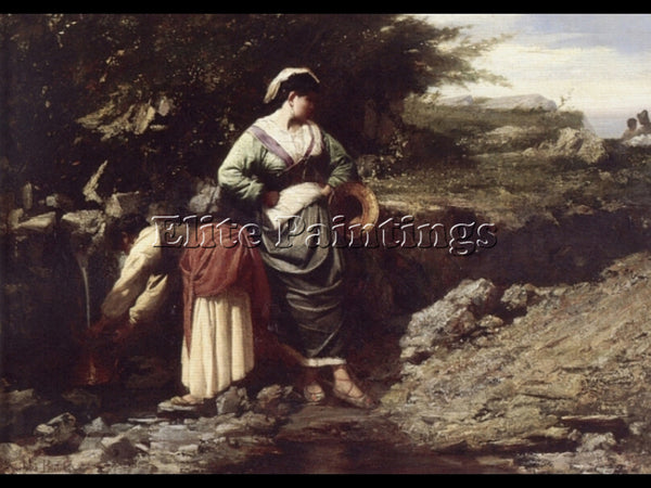 JULES BRETON WATER CARRIERS ARTIST PAINTING REPRODUCTION HANDMADE OIL CANVAS ART