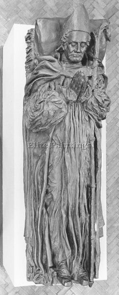 WATTS GEORGE FREDERICK  EFFIGY OF BISHOP LONSDALE ARTIST PAINTING REPRODUCTION