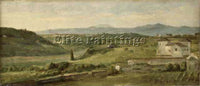 WATTS GEORGE FREDERICK  PANORAMIC LANDSCAPE WITH A FARMHOUSE ARTIST PAINTING OIL
