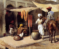 WEEKS EDWIN LORD  OUTSIDE AN INDIAN DYE HOUSE ARTIST PAINTING REPRODUCTION OIL