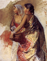WEEKS EDWIN LORD  SKETCH TWO NAUTCH GIRLS ARTIST PAINTING REPRODUCTION HANDMADE