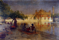 WEEKS EDWIN LORD  THE GOLDEN TEMPLE AMRITSAR 1890 ARTIST PAINTING REPRODUCTION