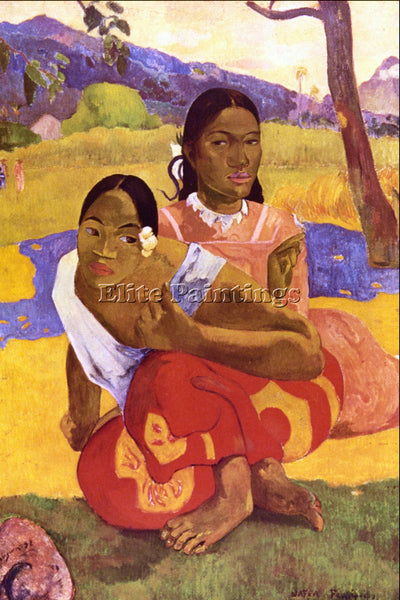 GAUGUIN WHEN ARE YOU GETTING MARRIED ARTIST PAINTING REPRODUCTION HANDMADE OIL