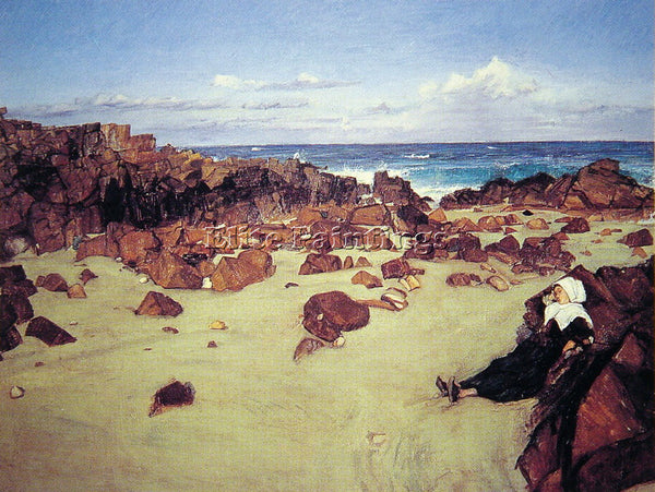 WHISTLER JAMES ABBOTT MCNEILL THE COAST OF BRITTANY ARTIST PAINTING REPRODUCTION