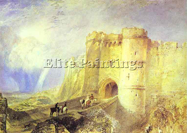 WILLIAM TURNER CARISBROOK CASTLE ISLE OF WIGHT ARTIST PAINTING REPRODUCTION OIL