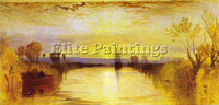 WILLIAM TURNER CHICHESTER CANAL ARTIST PAINTING REPRODUCTION HANDMADE OIL CANVAS