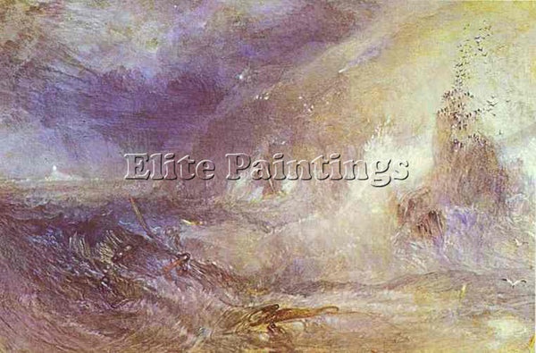 WILLIAM TURNER LONGSHIPS LIGHTHOUSE LANDS END ARTIST PAINTING REPRODUCTION OIL