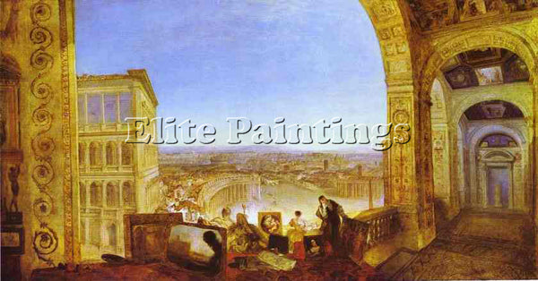 WILLIAM TURNER ROME FROM THE VATICA ARTIST PAINTING REPRODUCTION HANDMADE OIL