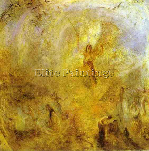 WILLIAM TURNER THE ANGEL STANDING IN THE SUN ARTIST PAINTING HANDMADE OIL CANVAS