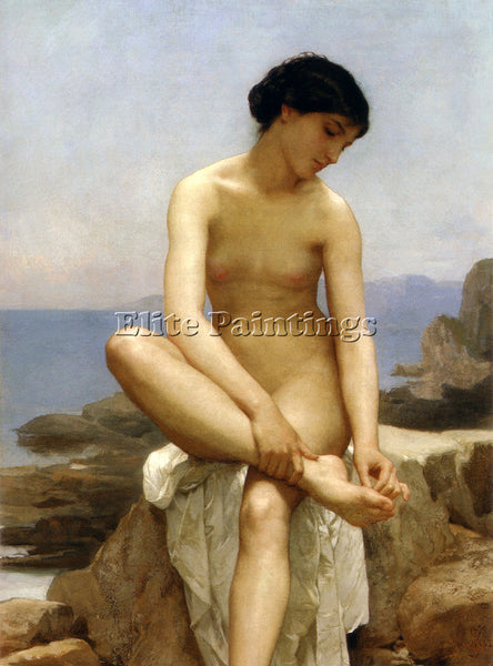 WILLIAM BOUGUEREAU THE BATHER  ARTIST PAINTING REPRODUCTION HANDMADE OIL CANVAS