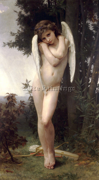 WILLIAM-ADOLPHE BOUGUEREAU LAMOUR MOUILLE ARTIST PAINTING REPRODUCTION HANDMADE