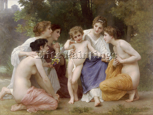 WILLIAM-ADOLPHE BOUGUEREAU L ADMIRATION ARTIST PAINTING REPRODUCTION HANDMADE
