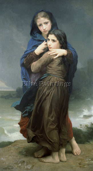 WILLIAM-ADOLPHE BOUGUEREAU LORAGE ARTIST PAINTING REPRODUCTION HANDMADE OIL DECO
