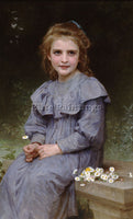 WILLIAM-ADOLPHE BOUGUEREAU PAQUERETTES ARTIST PAINTING REPRODUCTION HANDMADE OIL