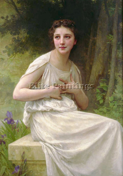 WILLIAM-ADOLPHE BOUGUEREAU REFLEXION ARTIST PAINTING REPRODUCTION HANDMADE OIL