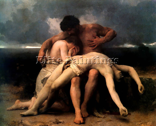 WILLIAM-ADOLPHE BOUGUEREAU THE FIRST MOURNING ARTIST PAINTING REPRODUCTION OIL