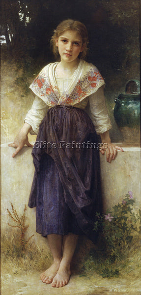 WILLIAM-ADOLPHE BOUGUEREAU UN MOMENT REPOS ARTIST PAINTING REPRODUCTION HANDMADE