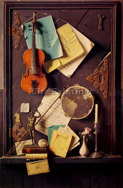 WILLIAM MICHAEL HARNETT THE OLD CUPBOARD DOOR ARTIST PAINTING REPRODUCTION OIL