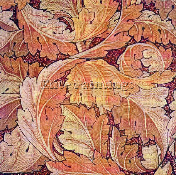 WILLIAM MORRIS ACANTHUS1 ARTIST PAINTING REPRODUCTION HANDMADE CANVAS REPRO WALL