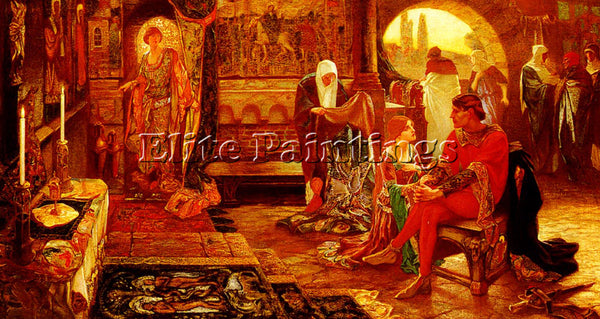 FRENCH WILMER JOHN RILEY A ROMANCE OF THE SICILIAN VESPERS ARTIST PAINTING REPRO