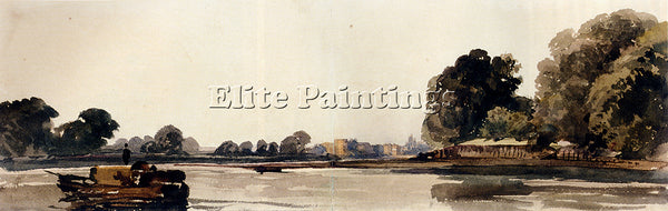 WINT PETERCOOKHAM ON THE THAMES ARTIST PAINTING REPRODUCTION HANDMADE OIL CANVAS