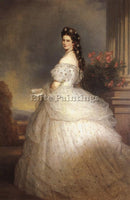 GERMAN WINTERHALTER FRANZ XAVER ELIZABETH EMPRESS OF AUSTRIA 1865 ARTIST CANVAS