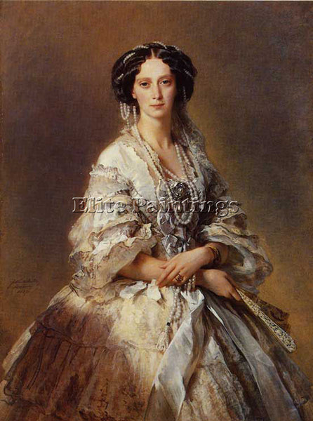 FRANZ XAVIER WINTERHALTER THE EMPRESS MARIA ALEXANDROVNA OF RUSSIA 1857 PAINTING